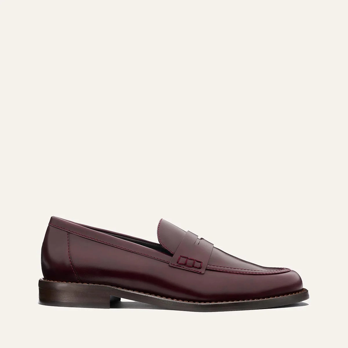 The Marlowe Loafer - Burgundy Calf | Margaux