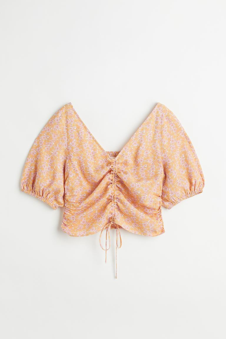 V-neck Drawstring Blouse | H&M (US + CA)