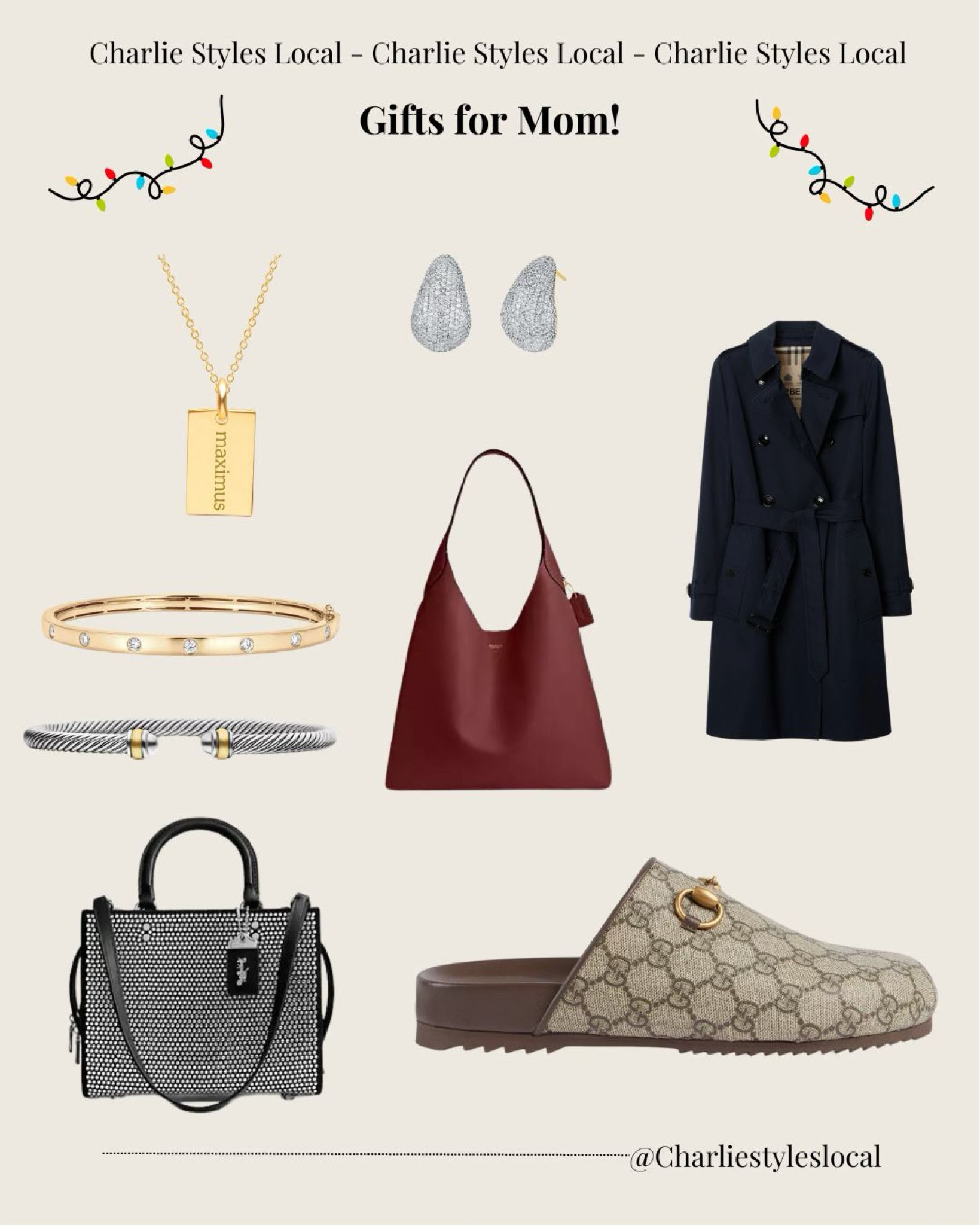 Santa, I promise I’ve been good this year!! Send to your spouse immediately! Mom deserves something nice this year! 

#christmasgifts #highend #coach #gucci #burberry #tinytags #jewelry 

#LTKItBag #LTKStyleTip #LTKGiftGuide