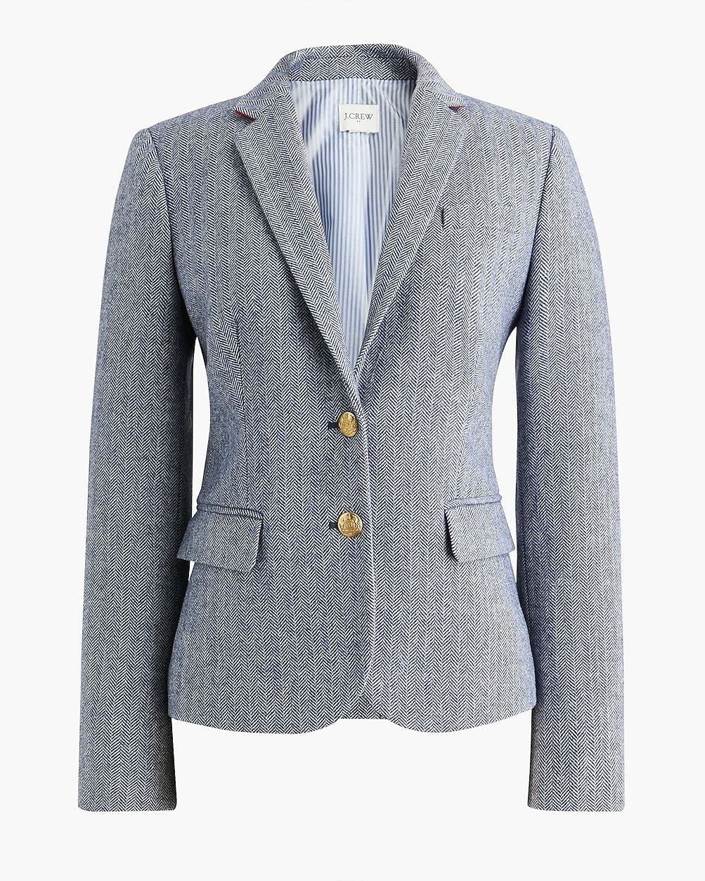 Herringbone wool-blend schoolboy blazer | J.Crew Factory