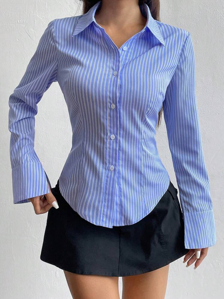 Spring strpied shirt | SHEIN