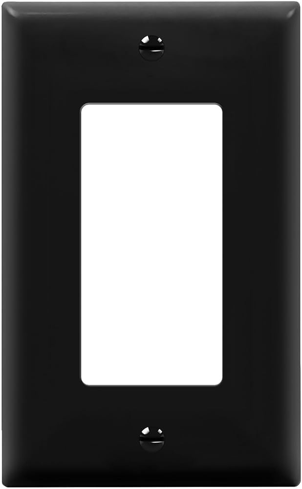 ENERLITES Decorator Light Switch or Receptacle Outlet Wall Plate, Gloss Finish, Size 1-Gang 4.50"... | Amazon (US)