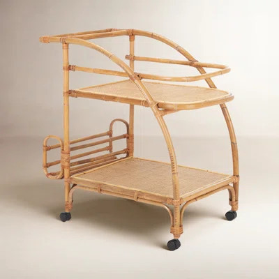 Buxton Rattan Bar Cart | Wayfair North America