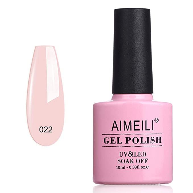 AIMEILI Soak Off UV LED Gel Nail Polish - Rose Nude (022) 10ml | Amazon (US)