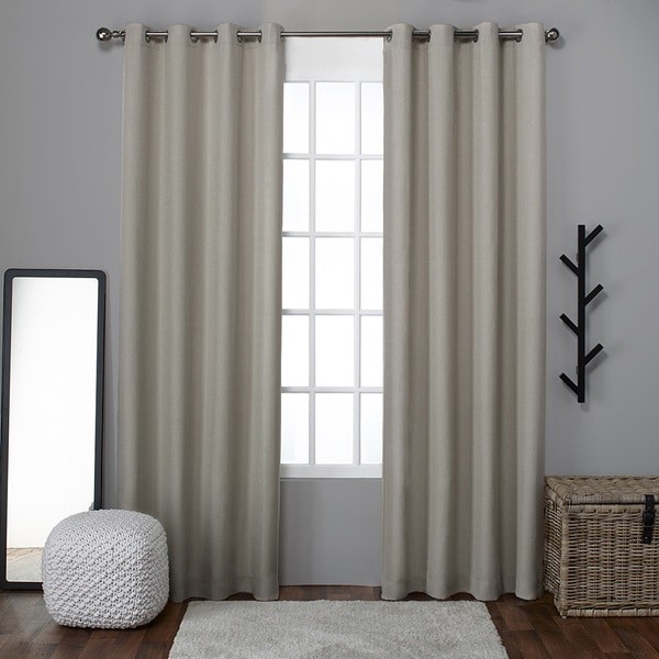 ATI Home Grommet Top Loha Linen Window Curtain Panel Pair | Bed Bath & Beyond