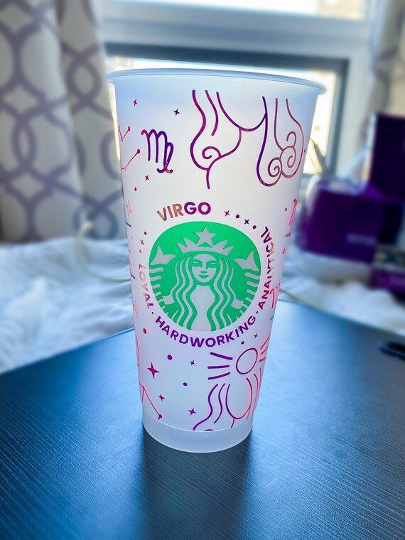 Horoscope Inspired Starbucks Cold Cup Horoscope Custom | Etsy | Etsy (US)
