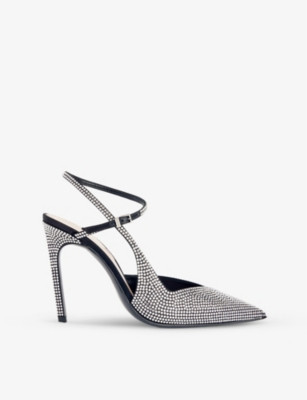 Alma Love glitter-embellished heeled courts | Selfridges