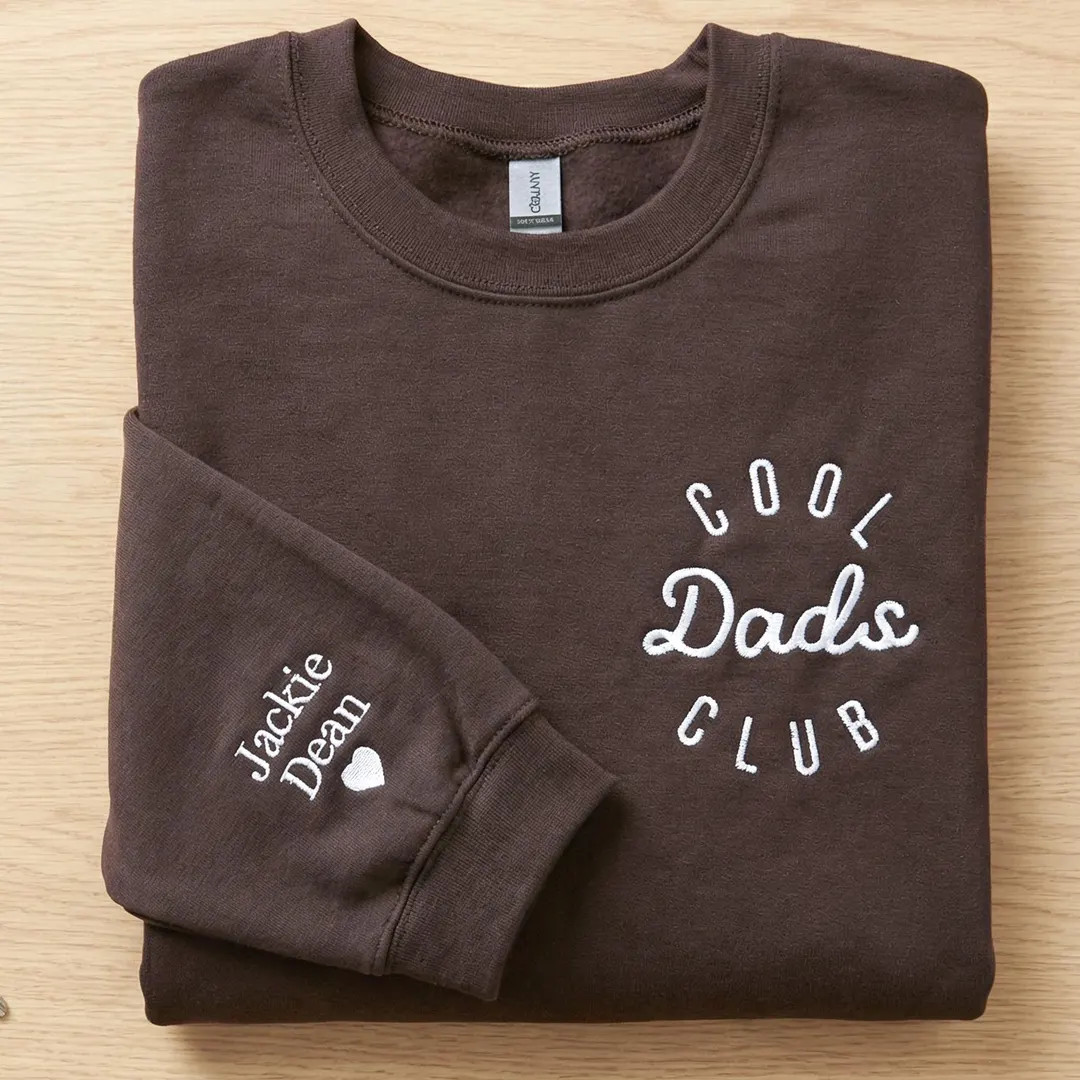 Embroidered Cool Dads Club Sweatshirt With Kids Names - Personalized Best Dad Ever Gift for Husba... | Etsy (Global)