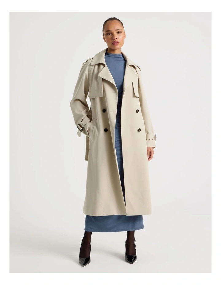 Trench Coat in Stone | Myer