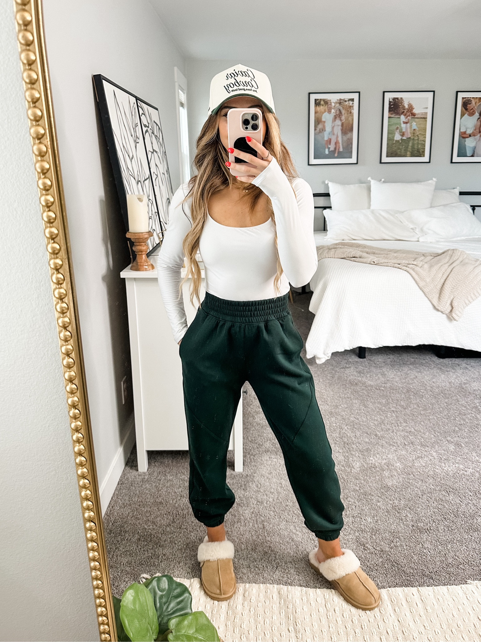 My favorite new A&F joggers with a matching green hat 💚

#LTKstyletip #LTKsalealert #LTKfindsunder50