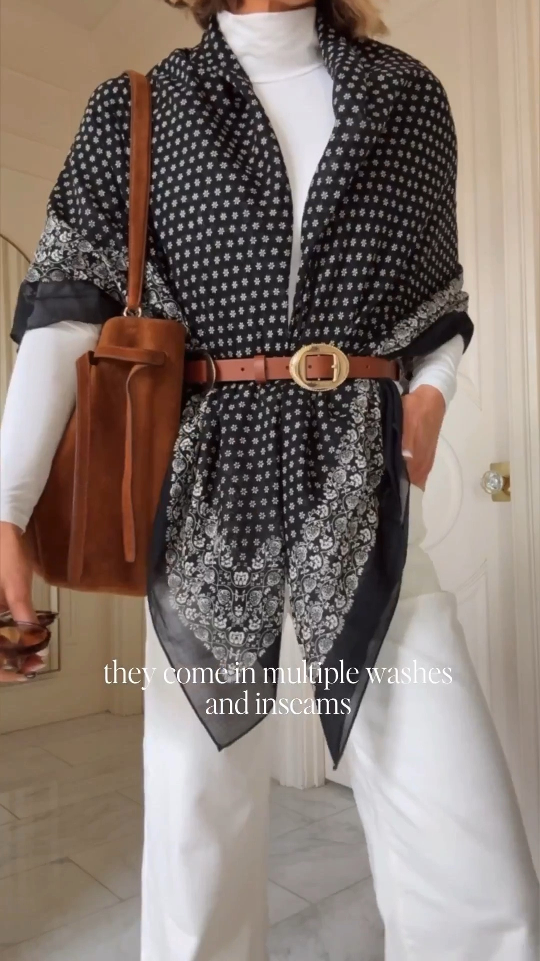 White jeans I wear on repeat and they fit true to size. If you buy one pair of white jeans, make it these

#LTKootd