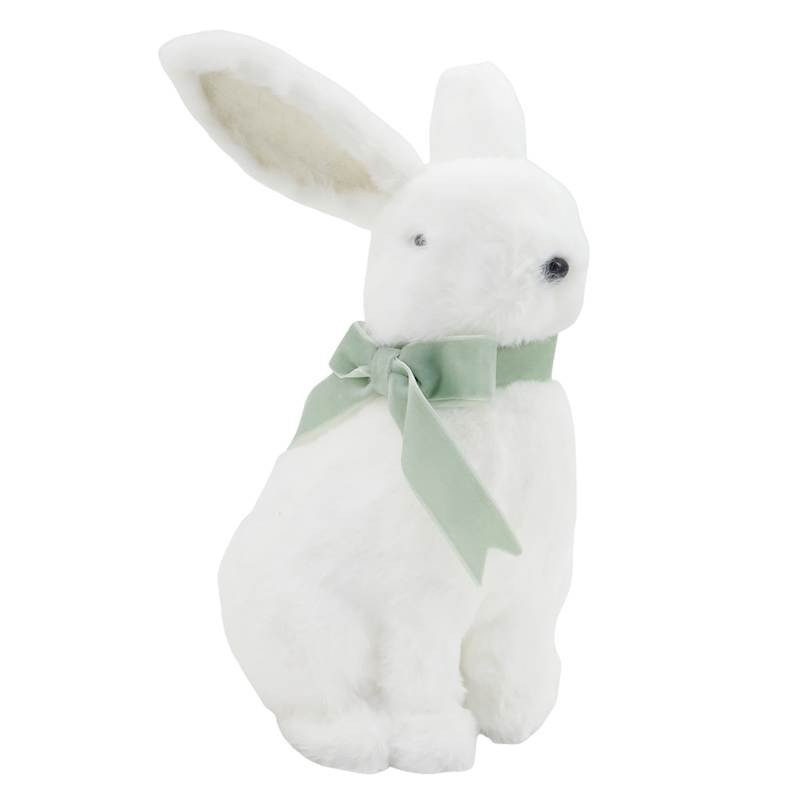 Providence White & Green Bunny, 13" | At Home