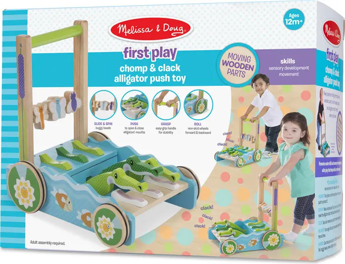 First Play Chomp & Clack Alligator Push Toy | Nordstrom