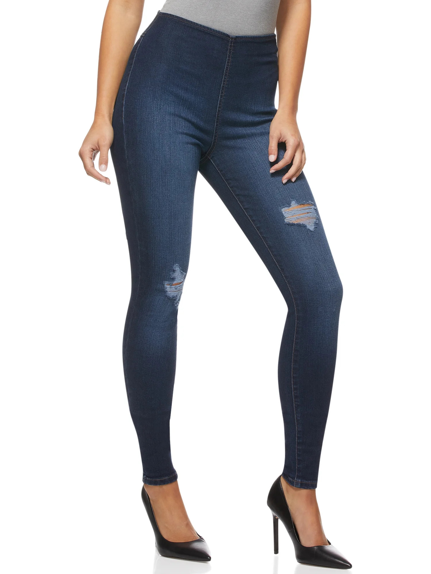 Sofia Jeans by Sofia Vergara Women’s Rosa Curvy High Rise Ankle Jeggings | Walmart (US)