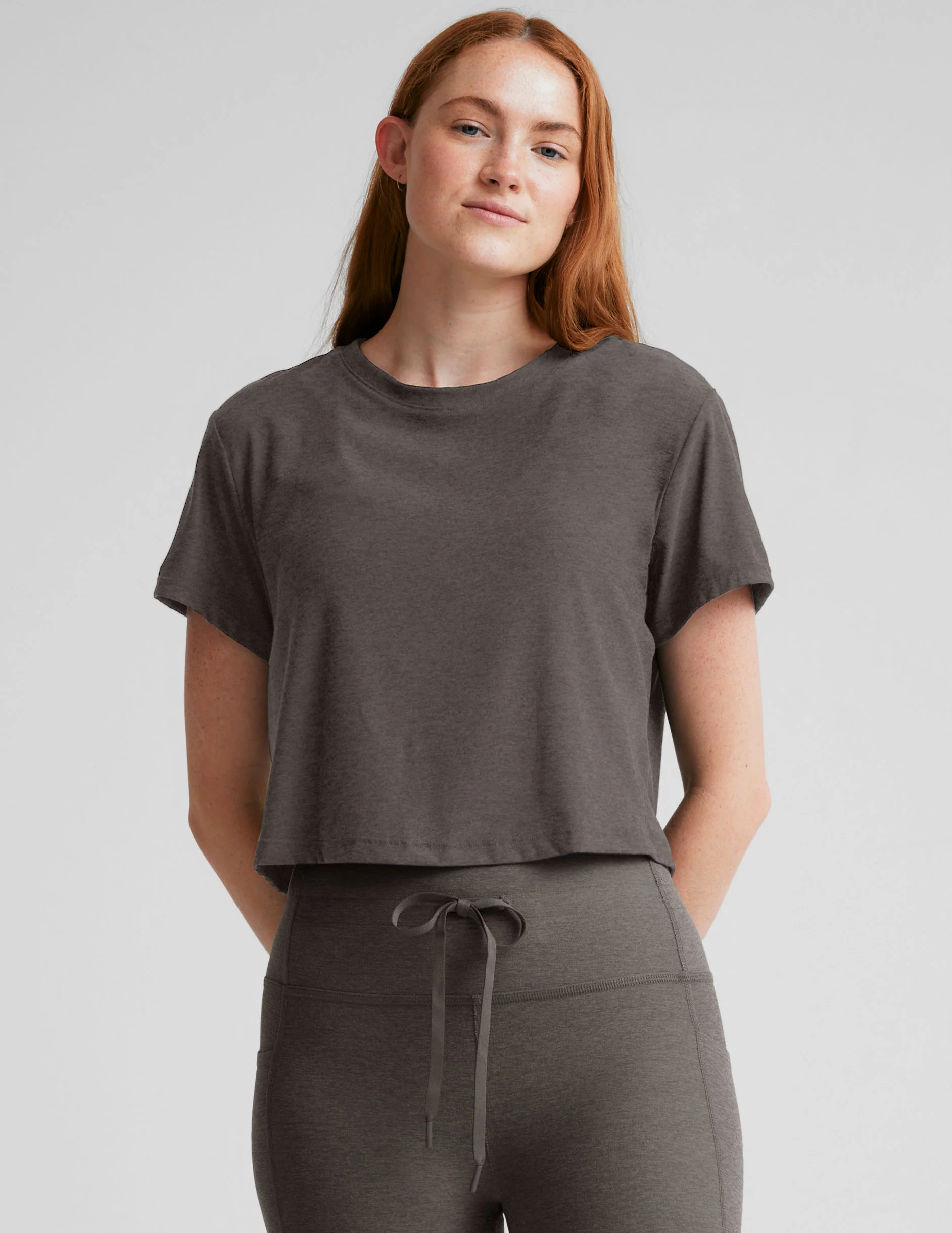 Featherweight Supreme Cropped Tee | Beyond Yoga | Beyond Yoga