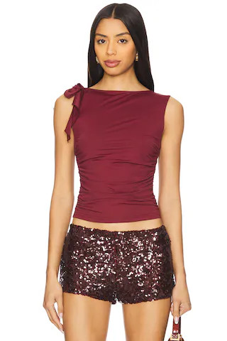 Rendezvous Top in Burgundy | Revolve Clothing (Global)