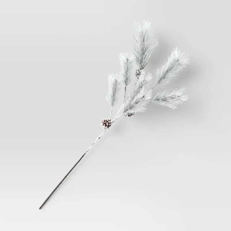 Flocked Pine Branch Arrangement Green - Threshold™ | Target