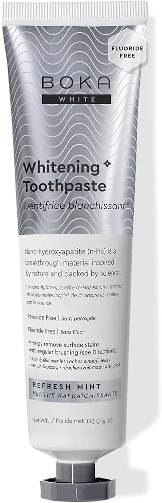 Boka Fluoride Free Toothpaste, Nano Hydroxyapatite Toothpaste, Appropriate for Sensitive Teeth, f... | Amazon (US)
