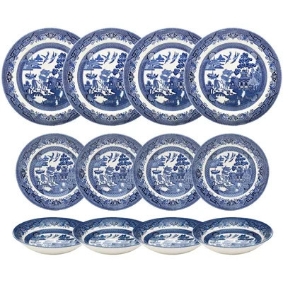 Churchill Willow 12 Piece Dinnerware Set, Service for 4 | Wayfair North America