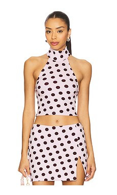 AFRM Anira Top in Rose Dot from Revolve.com | Revolve Clothing (Global)