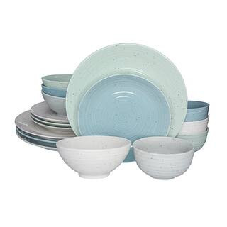 Siterra Artist's Blend 16-Piece Casual Mixed Stoneware Dinnerware Set (Service for 4) | The Home Depot