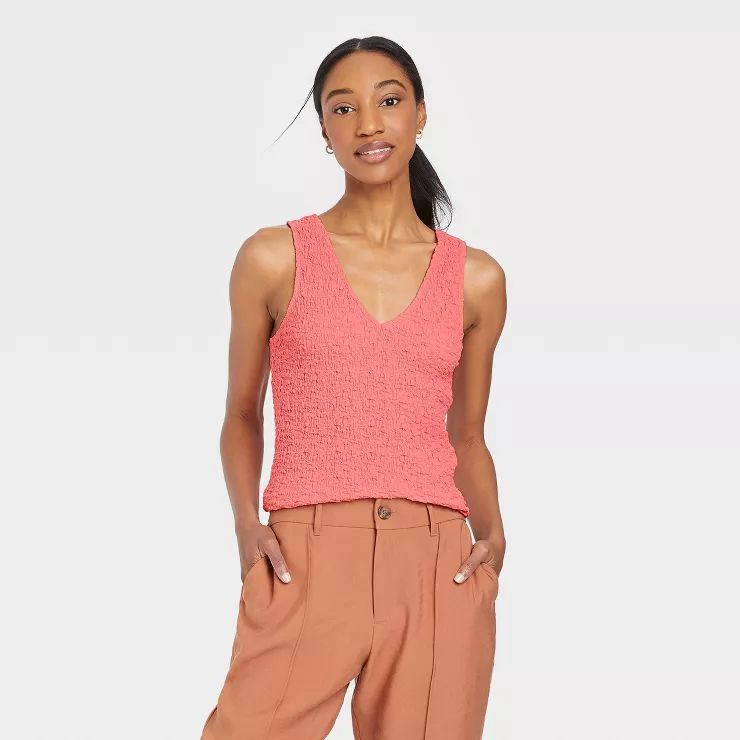 Women's Textured Tank Top - A New Day™ | Target