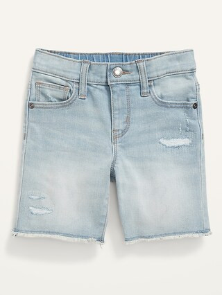 Unisex Distressed 360&#176 Stretch Cut-Off Jean Shorts for Toddler | Old Navy (US)