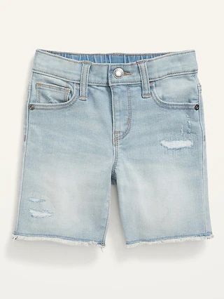Unisex Distressed 360&#x26;#176 Stretch Cut-Off Jean Shorts for Toddler | Old Navy (US)