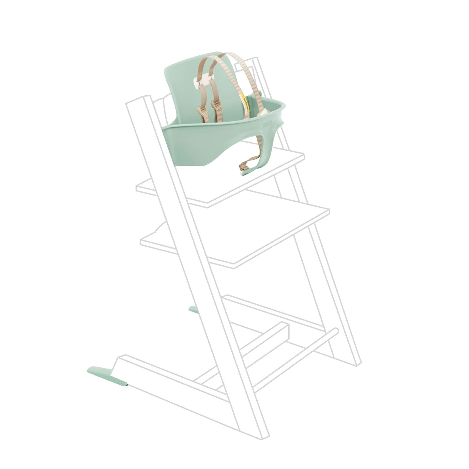Tripp Trapp Baby Set from Stokke, Soft Mint - Convert the Tripp Trapp Chair into High Chair - Rem... | Amazon (US)