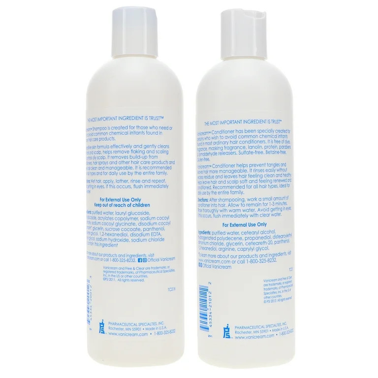Vanicream Shampoo 12 oz & Conditioner 12 oz Combo Pack | Walmart (US)