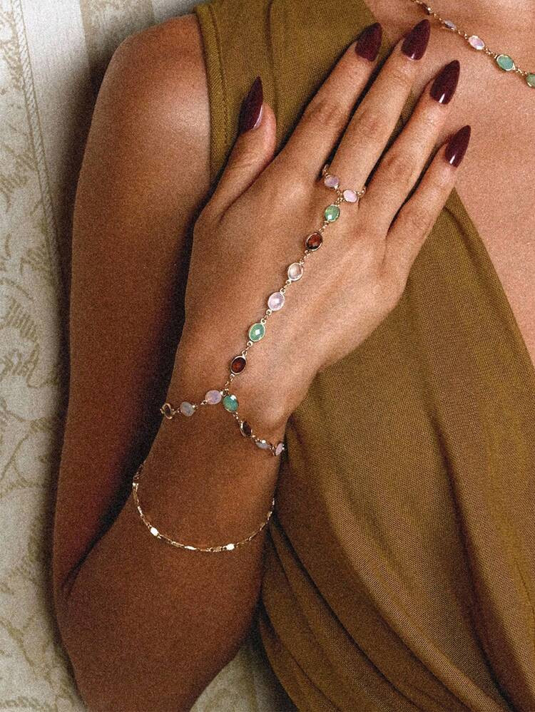 18K Gold-Plated Single Piece, Party,Concert/Festival, Nightclub Cute Luxury Metal/Metal Texture, ... | SHEIN