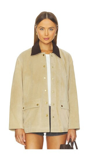 Rag & Bone Cassidy Suede Jacket in Tan. - size XS | Revolve Clothing (Global)