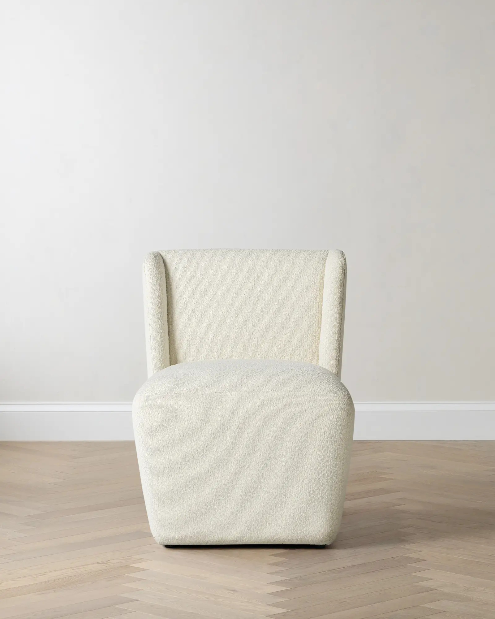 Performance Boucle Shelter Back Dining Chair | Quince