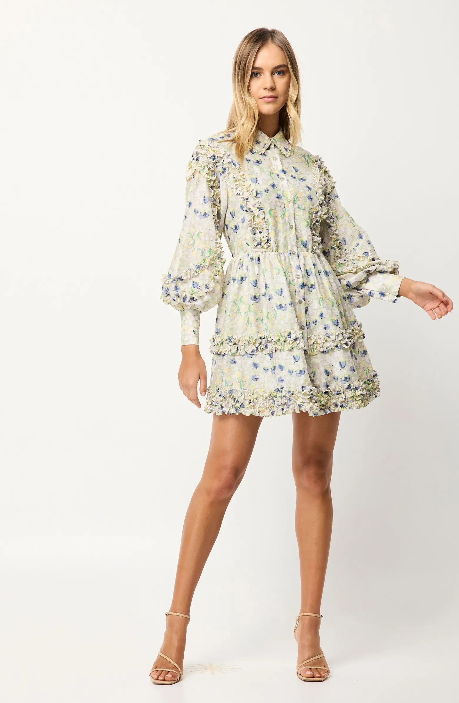 Elliatt Kendari Long Sleeve Babydoll Dress | Nordstrom | Nordstrom