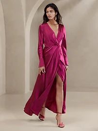 Etude Silk Maxi Dress | Banana Republic (US)