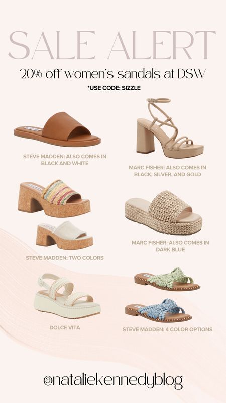 DSW SALE: 20% off women’s sandals!