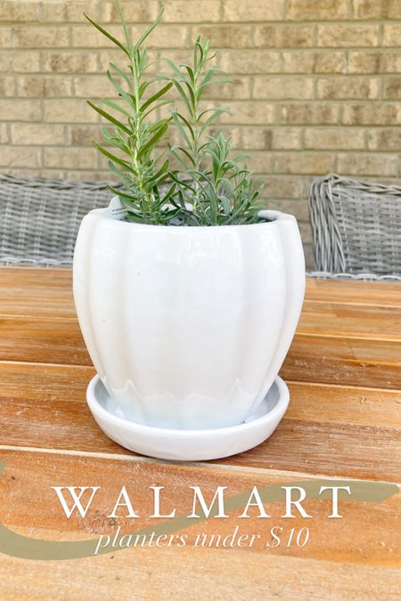 Affordable planters! Walmart planters, white pots, white planters, outdoor decor

#LTKhome #LTKunder50