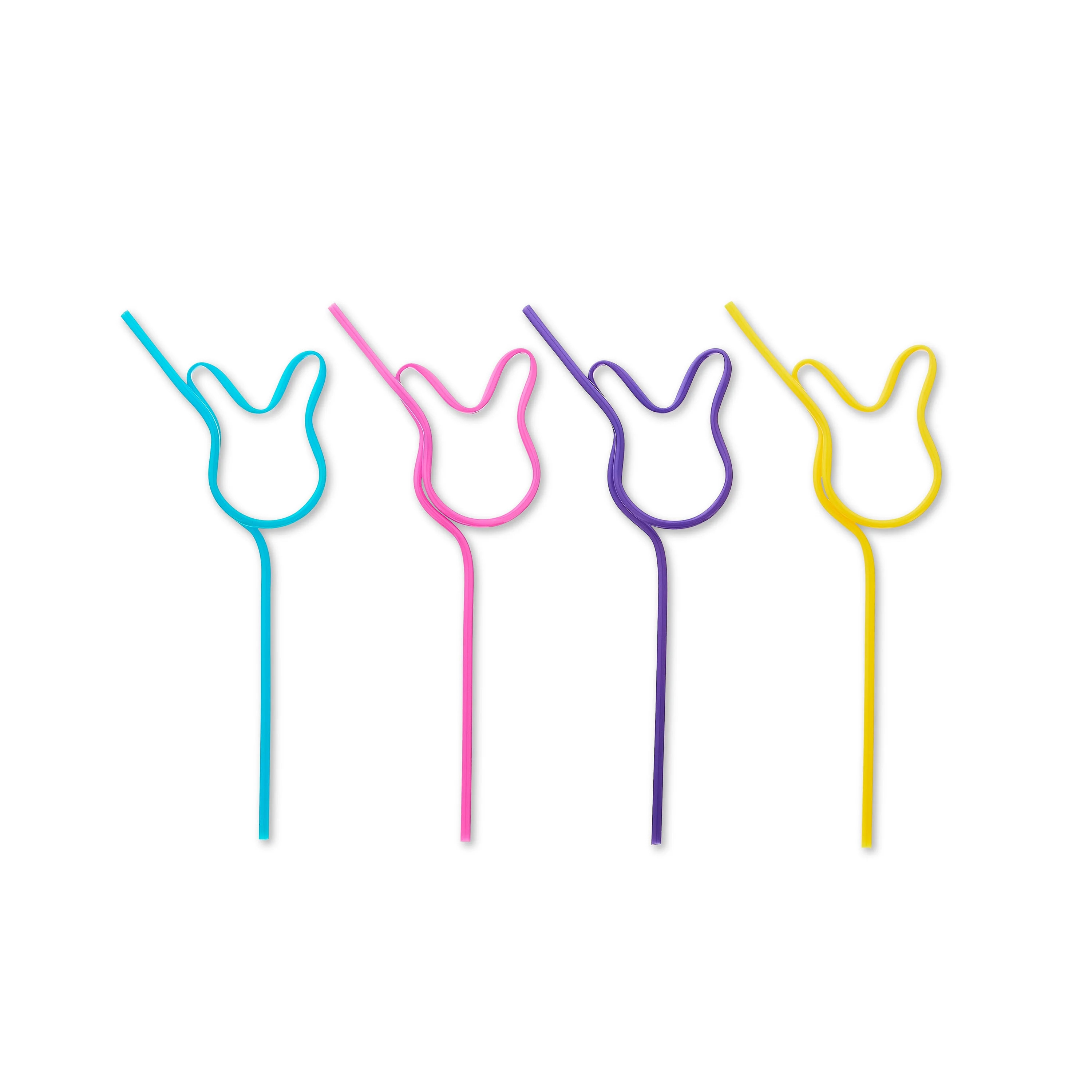 Easter Color-Changing Bunny Straws, 4 Count, by Way To Celebrate | Walmart (US)