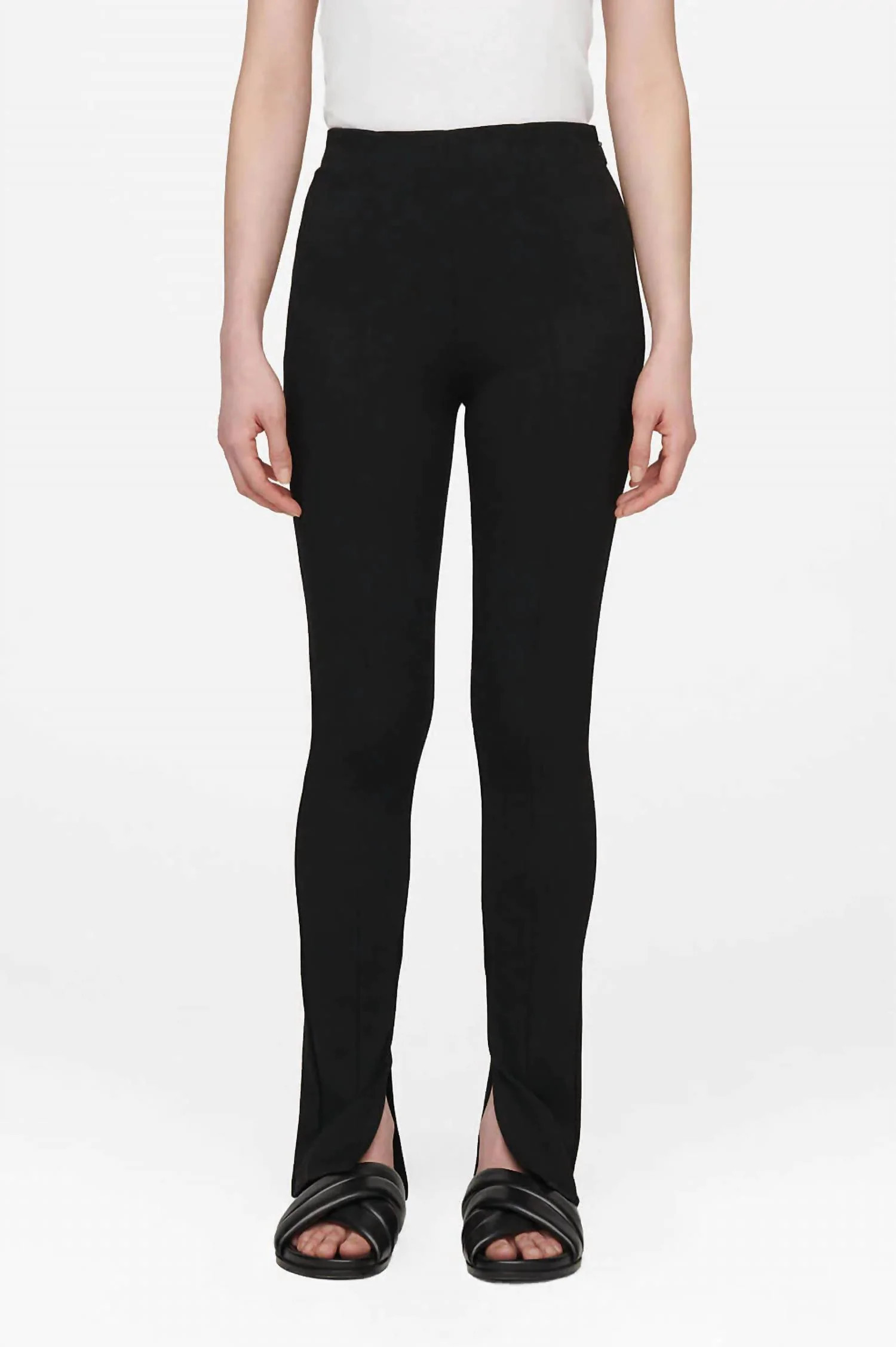 Max Slit Pant In Black | Shop Simon