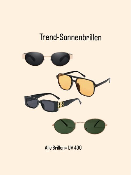 Trend Sonnenbrillen für unter 20€

#sonnenbrillen #trend



#LTKstyletip #LTKeurope #LTKGiftGuide