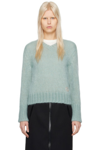 Blue Crystal Sweater | SSENSE