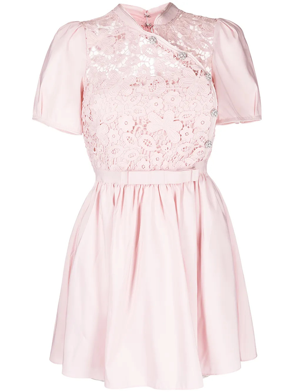 floral guipure lace mini dress | Farfetch (RoW)