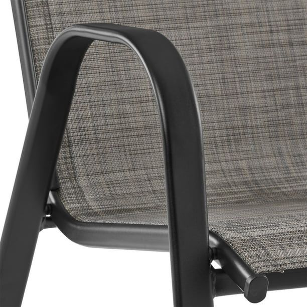 Mainstays Steel Stacking Chair (1 Pack), Grey | Walmart (US)