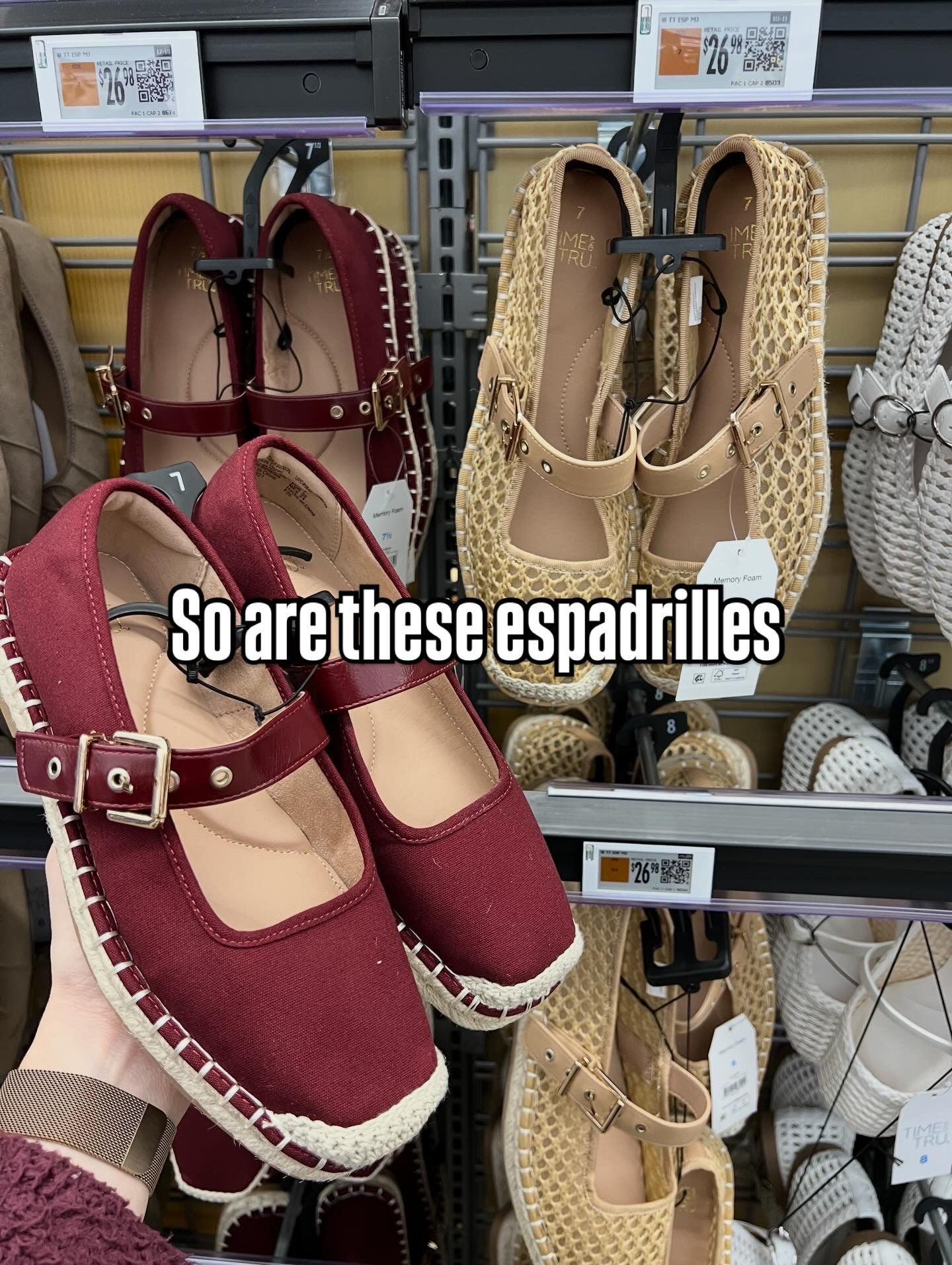 New espadrilles at Walmart 