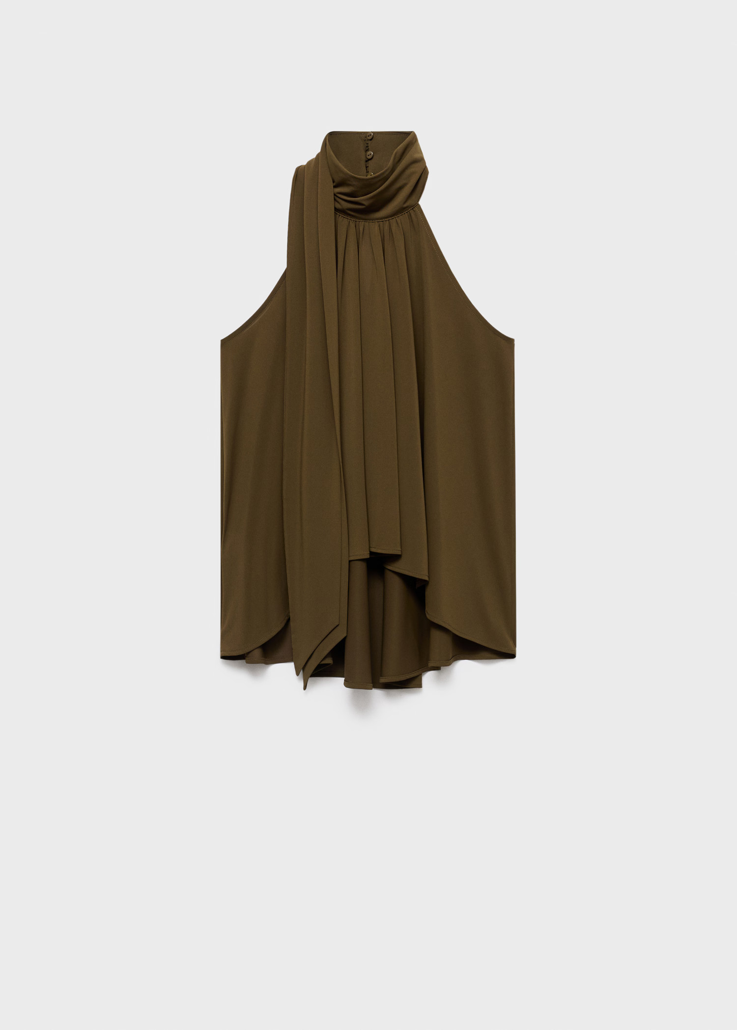 Halter top with bow - Women | MANGO United Kingdom | MANGO (UK)