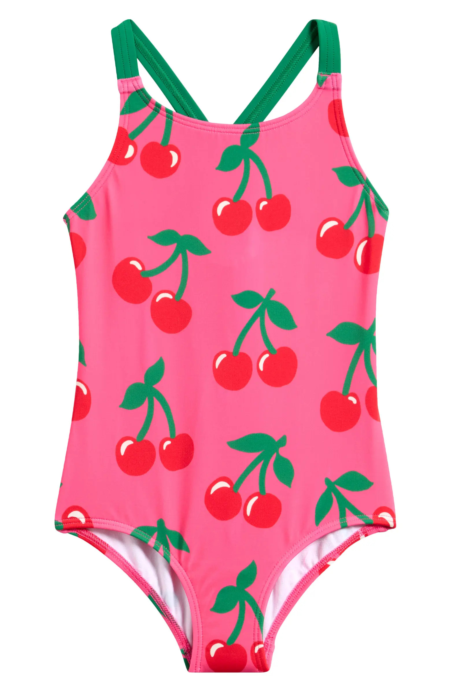 Kids' Cherry Print One-Piece Swimsuit | Nordstrom