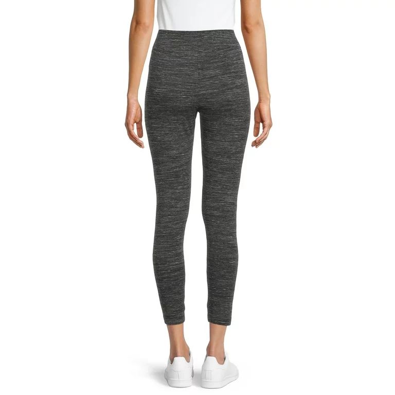 Time And Tru Women's High Rise Ankle Knit Leggings, 27" Inseam, Available in 2-Pack | Walmart (US)