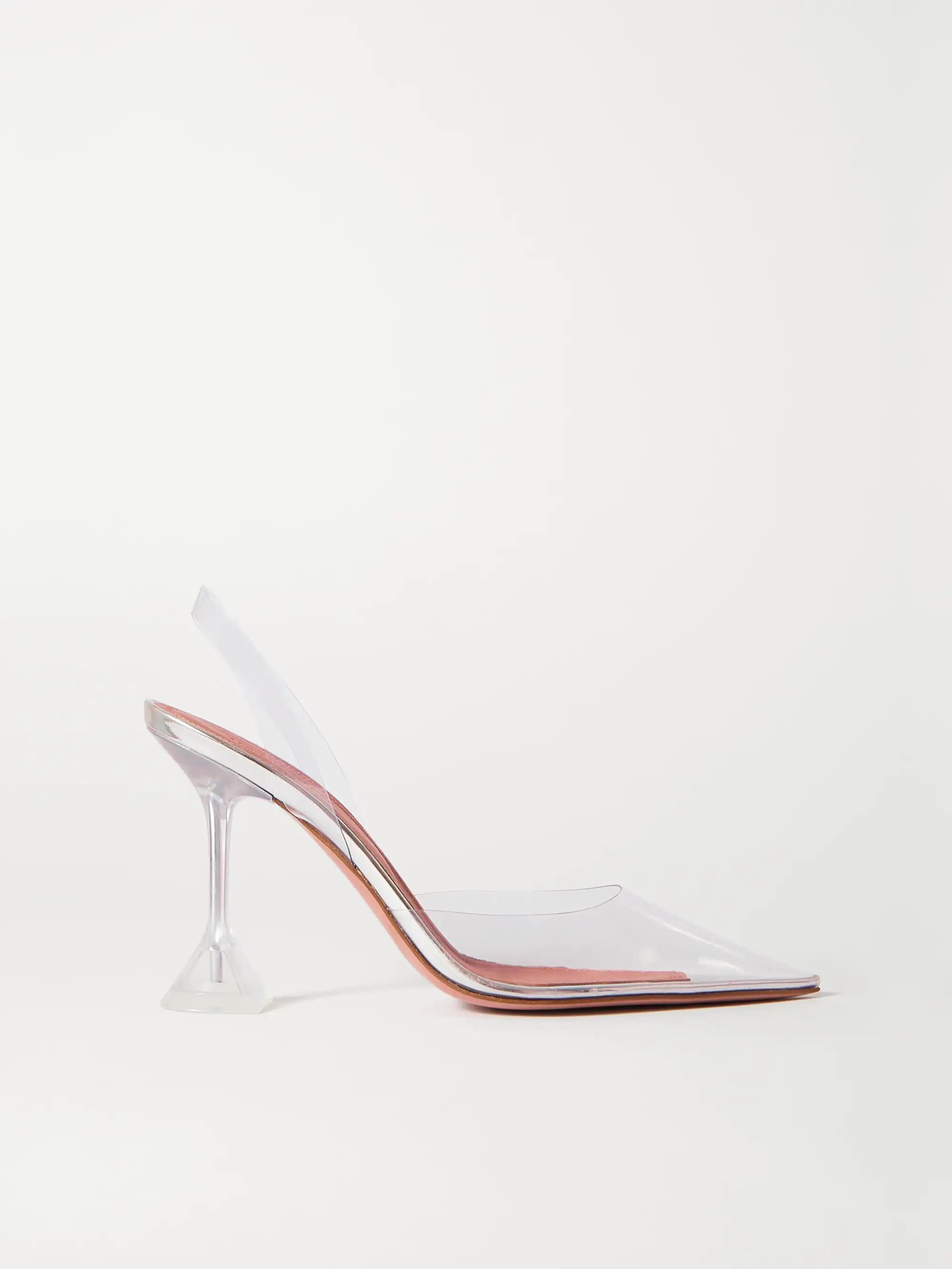 Holli Glass PVC and metallic leather slingback pumps | NET-A-PORTER (UK & EU)