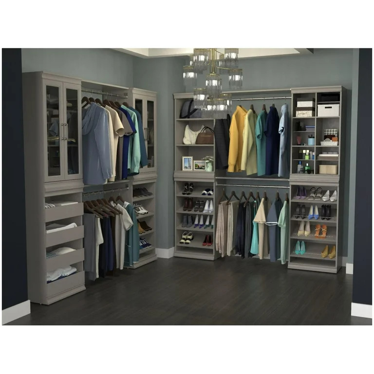 ClosetMaid 4560 Modular Closet Storage Stackable Shelf Unit with Dividers- White | Walmart (US)