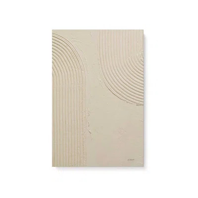 Echoed Curves in Beige I Canvas Print | Wayfair North America